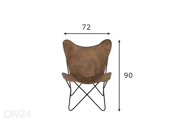 Tool Butterfly brown mõõdud