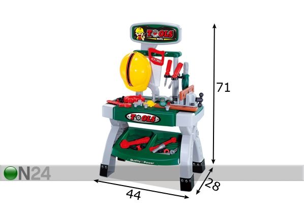 Tööriistalaud Tools mõõdud