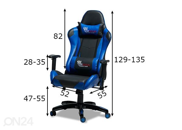 Töötool Gaming, sinine/must mõõdud