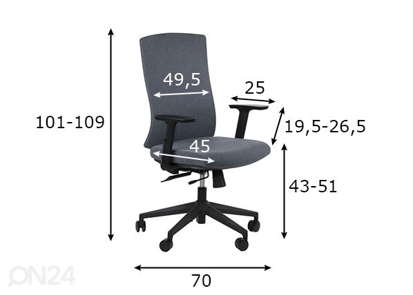 Töötool Tono, grafiit mõõdud