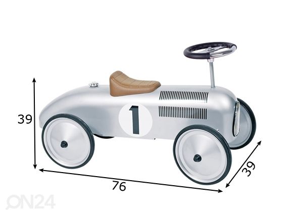 Tõukeauto metallist mõõdud
