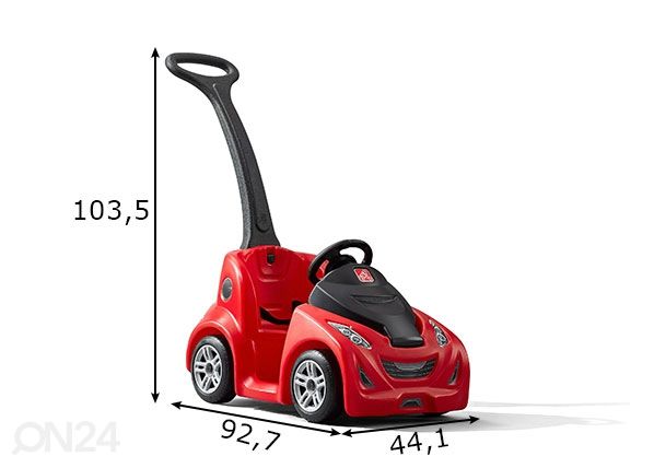 Tõukeauto Step2 mõõdud