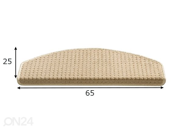 Trepivaip Rimini 25x65 cm, liiv mõõdud