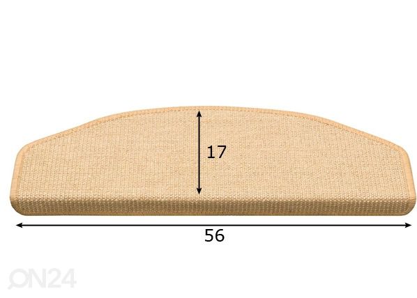 Trepivaip Sisal 17x56 cm mõõdud