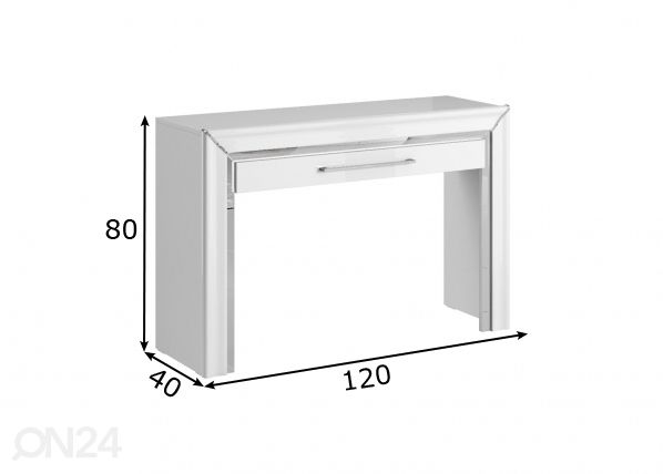 Tualettlaud 120 cm mõõdud