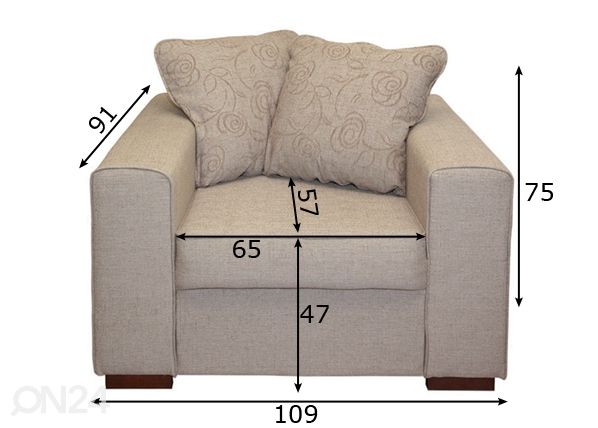 Tugitool Bella II mõõdud