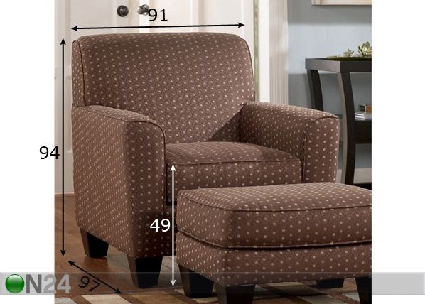 Tugitool Park Heights Sisal mõõdud