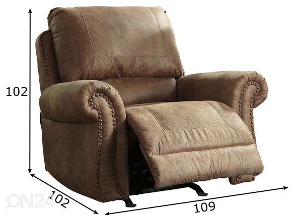 Tugitool recliner mõõdud