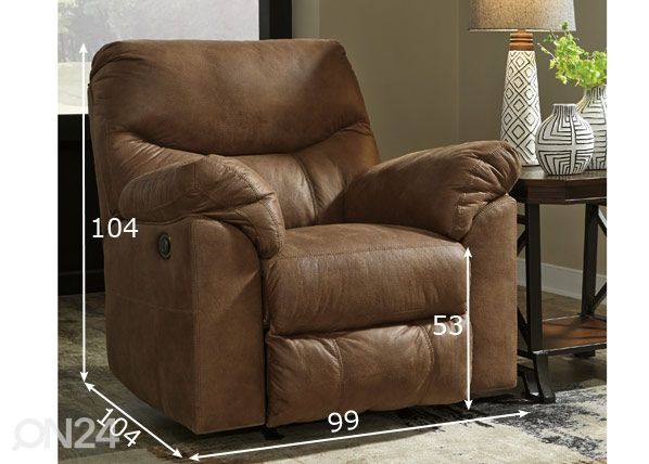 Tugitool recliner Boxberg mõõdud