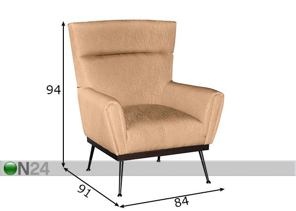 Tugitool Sofa mõõdud