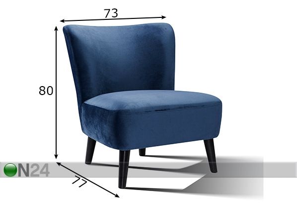 Tugitool Sofa mõõdud
