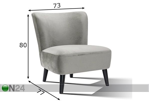 Tugitool Sofa mõõdud