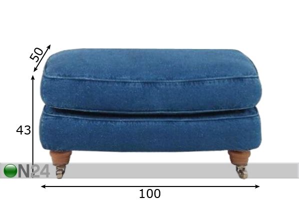 Tumba Howard 100x50 cm mõõdud