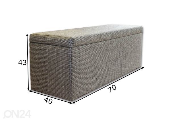Tumba kastiga 70 cm mõõdud