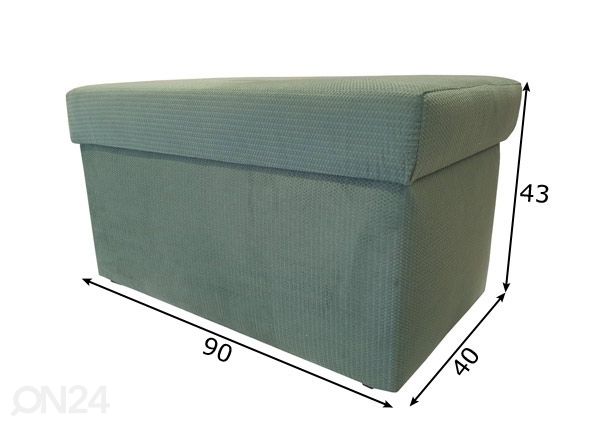 Tumba kastiga 90 cm mõõdud