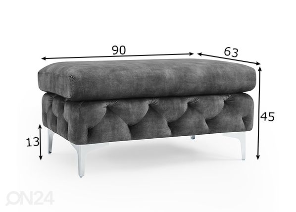 Tumba Modern Baroque mõõdud