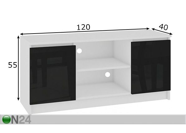 TV-alus 120 cm mõõdud