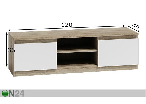 TV-alus 120 cm mõõdud