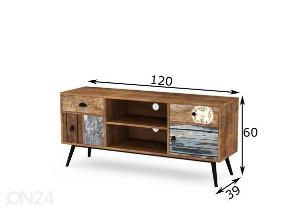 Tv-alus 120 cm mõõdud