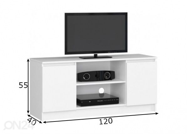 TV-alus 120 cm mõõdud