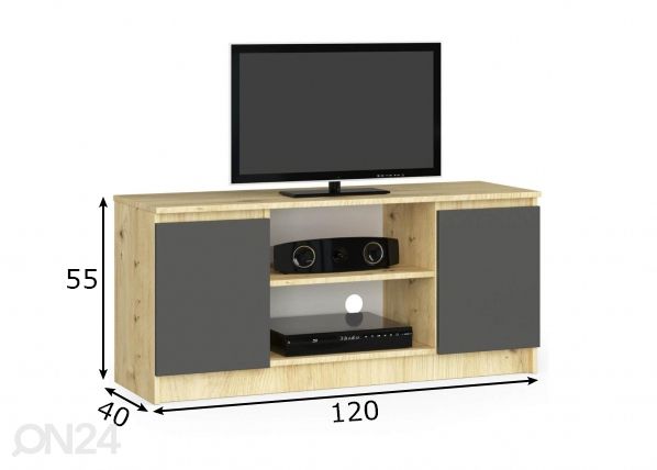 TV alus 120 cm mõõdud