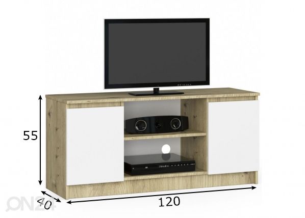 TV alus 120 cm mõõdud
