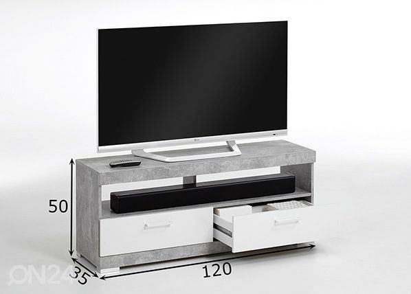 TV-alus 120 cm mõõdud