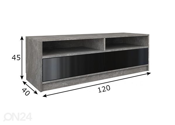 TV-alus 120cm mõõdud