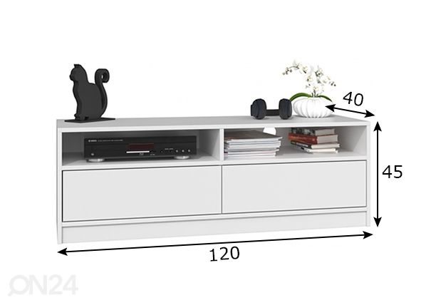 TV-alus 120cm mõõdud