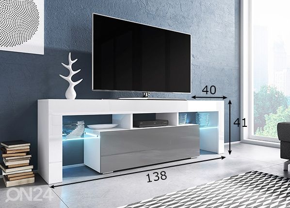 TV-alus 138 cm mõõdud