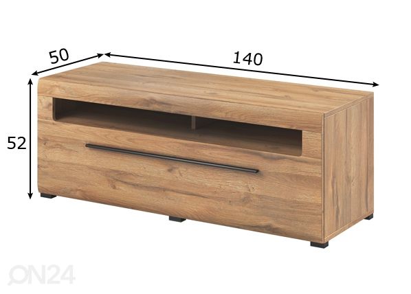 TV-alus 140 cm mõõdud