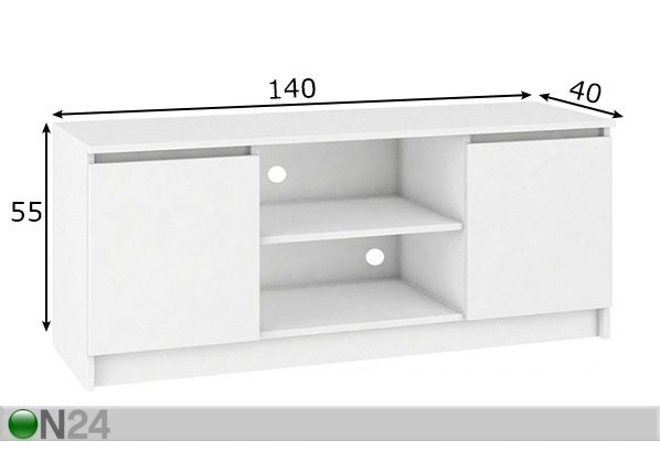 TV-alus 140 cm mõõdud
