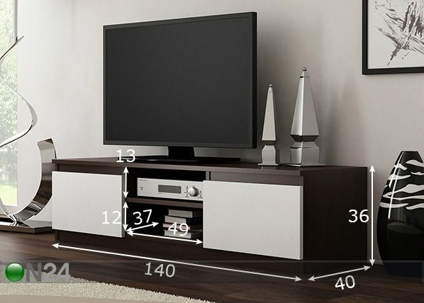 TV-alus 140 cm mõõdud