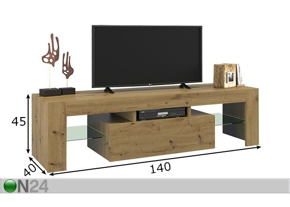 TV-alus 140 cm mõõdud