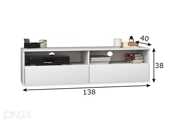 TV-alus 140 cm mõõdud