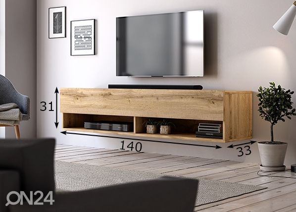 TV-alus 140 cm mõõdud