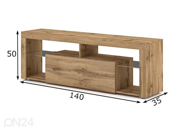 TV-alus 140 cm mõõdud