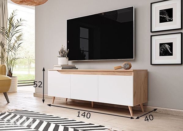 TV-alus 140 cm mõõdud