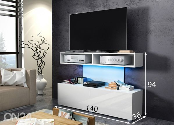 TV-alus 140 cm mõõdud
