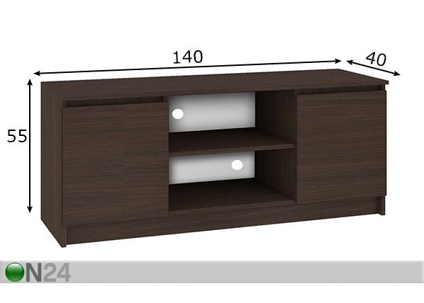 TV-alus 140 cm mõõdud