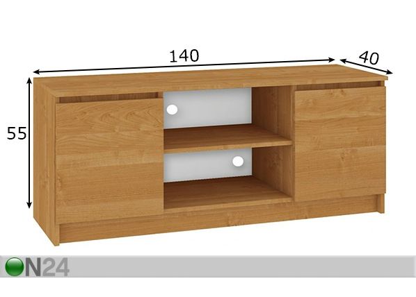 TV-alus 140 cm mõõdud