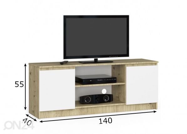 TV alus 140 cm mõõdud