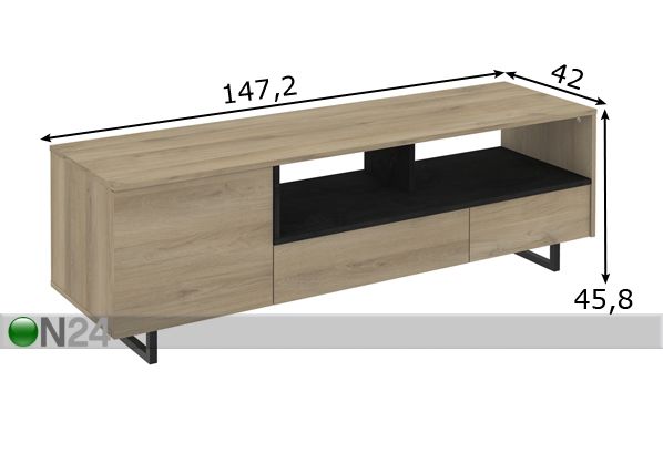 TV-alus mõõdud