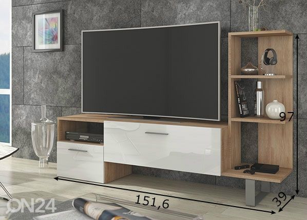 TV-alus 152 cm mõõdud