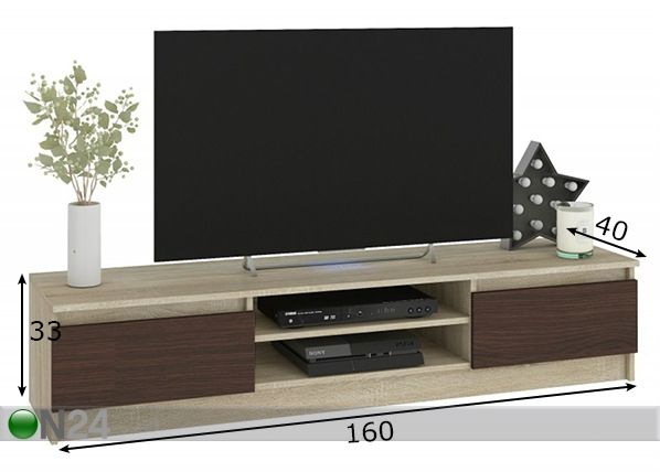 TV-alus 160 cm mõõdud