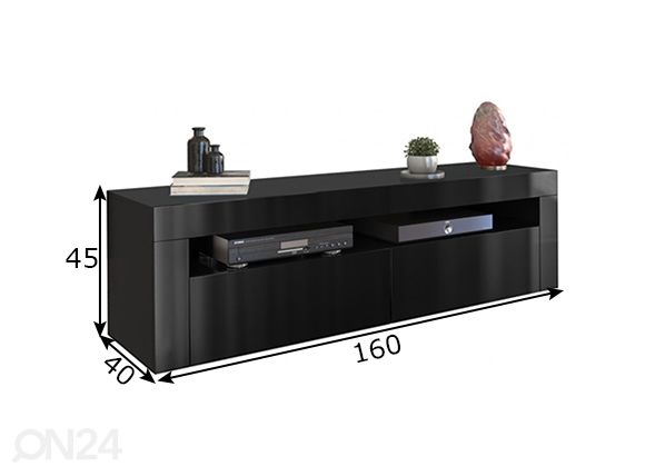 TV-alus 160 cm mõõdud