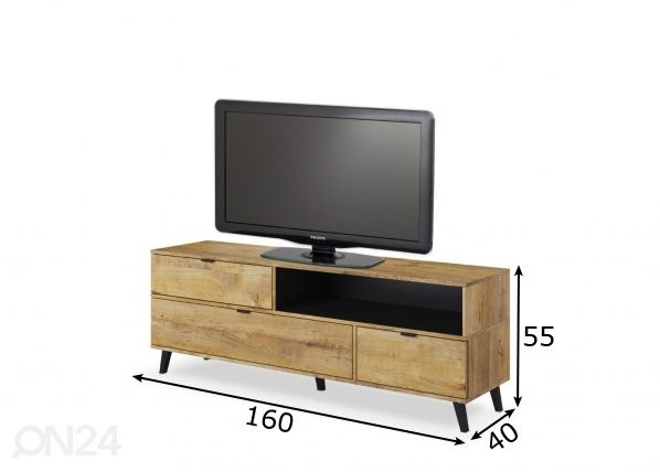 TV-alus 160 cm mõõdud