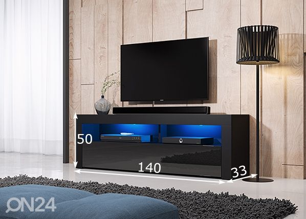 TV-alus 160 cm + LED mõõdud