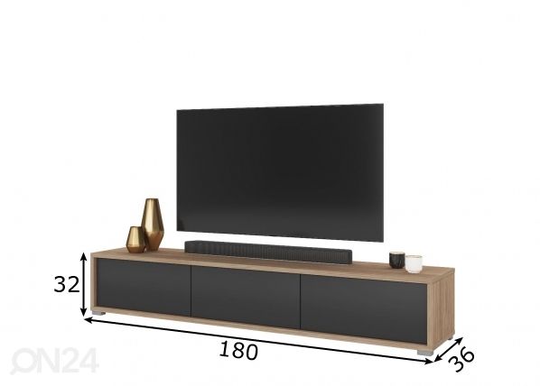 TV-alus 180 cm mõõdud