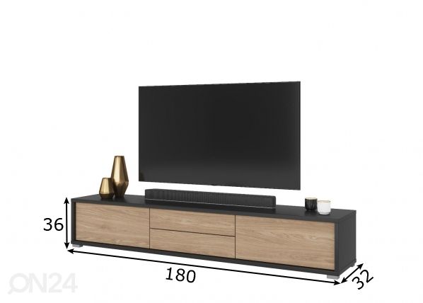 TV-alus 180 cm mõõdud